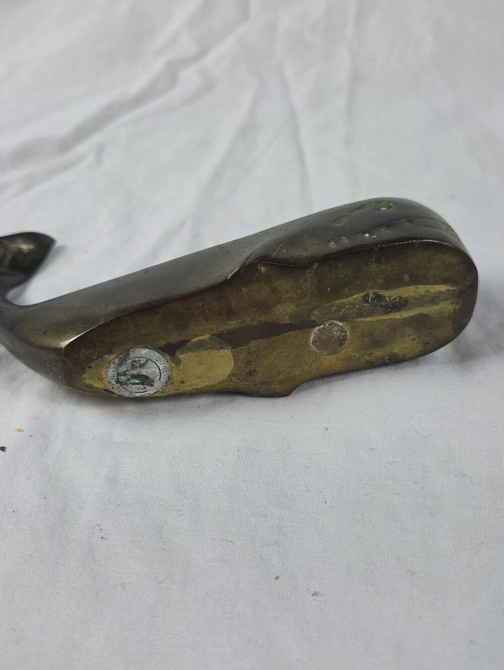 Vintage Brass Whale Figure - Picture 5 of 8